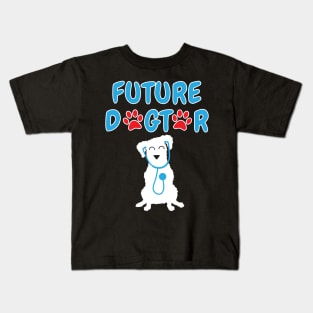 Future Dogtor Veterinarian Student Kids T-Shirt